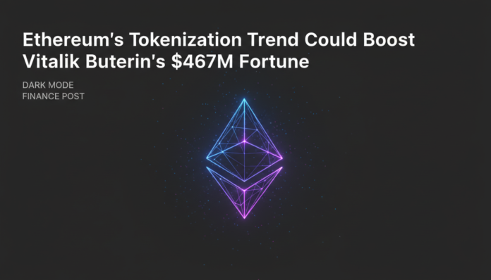 Ethereum's Tokenization Trend Could Boost Vitalik Buterin's $467M Fortune