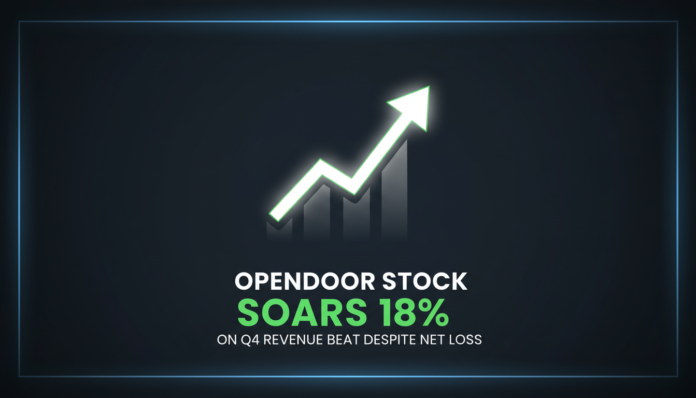 Opendoor Stock Soars 18% on Q4 Revenue Beat Despite Net Loss