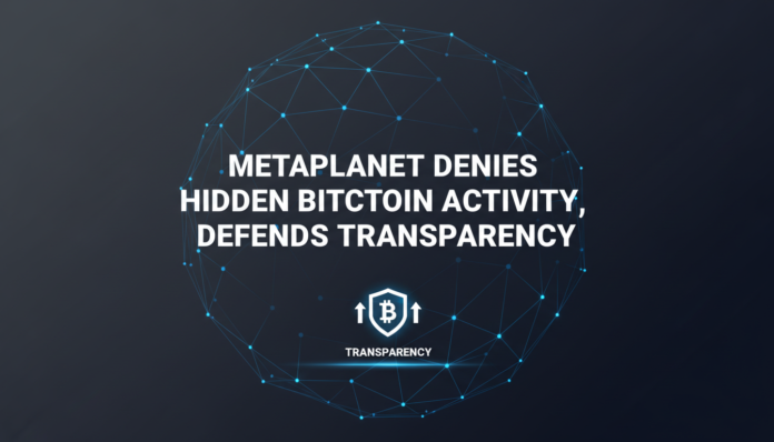 Metaplanet Denies Hidden Bitcoin Activity, Defends Transparency
