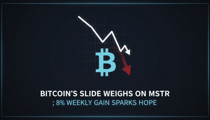 Bitcoin's Slide Weighs on MSTR; 8% Weekly Gain Sparks Hope
