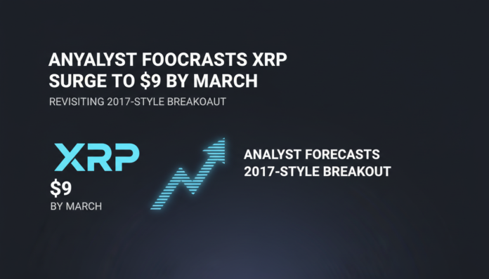 Analyst Forecasts XRP Surge to $9 by March, Revisiting 2017-Style Breakout