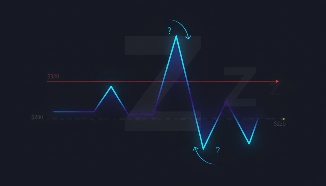 Zcash Tests $320 Resistance; Breakout or Retreat to $230 Looms