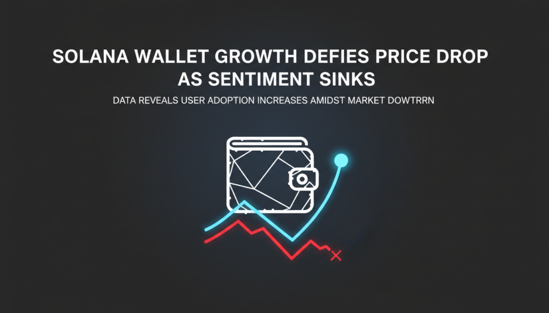 Solana Wallet Growth Defies Price Drop as Sentiment Sinks