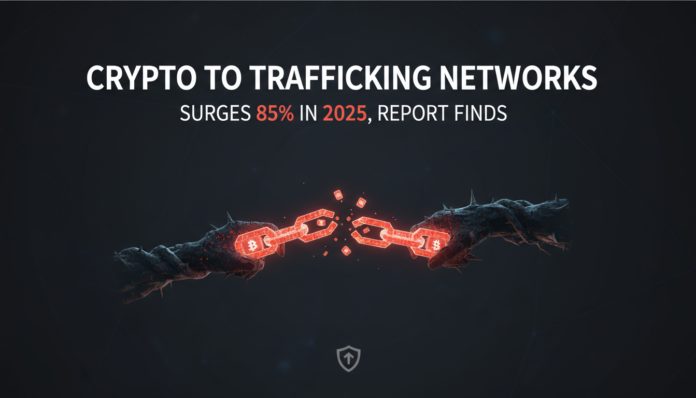 Crypto to Trafficking Networks Surges 85% in 2025, Report Finds