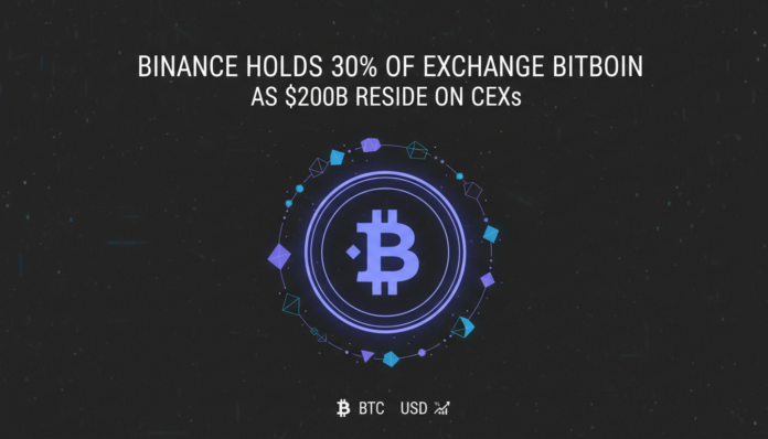 Binance Holds 30% of Exchange Bitcoin as $200B Reside on CEXs