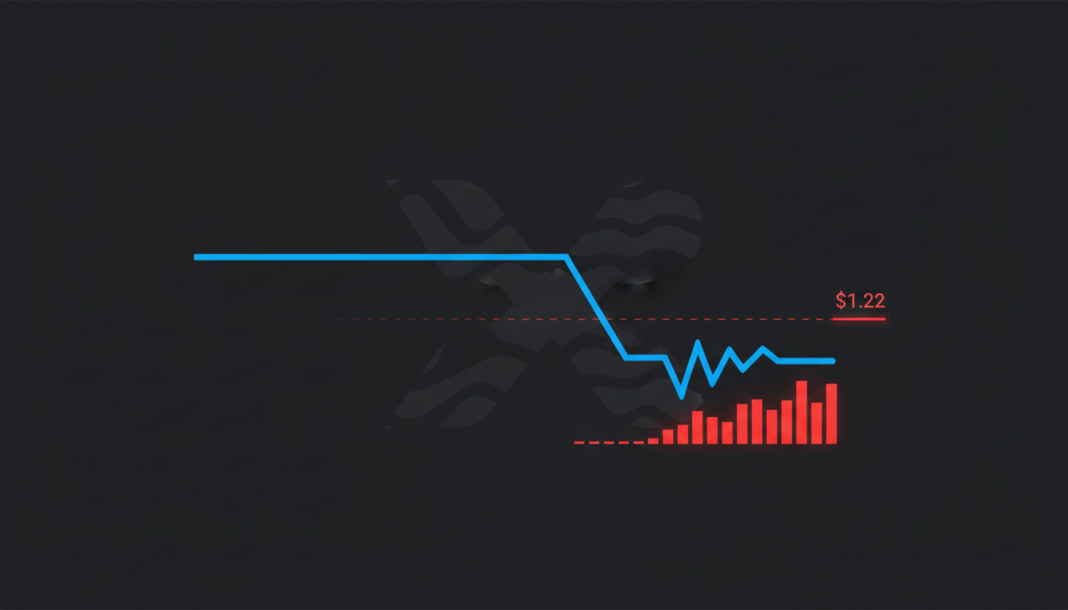 XRP Sees Largest On-Chain Loss Spike Since 2022, Tests Key $1.22 Support