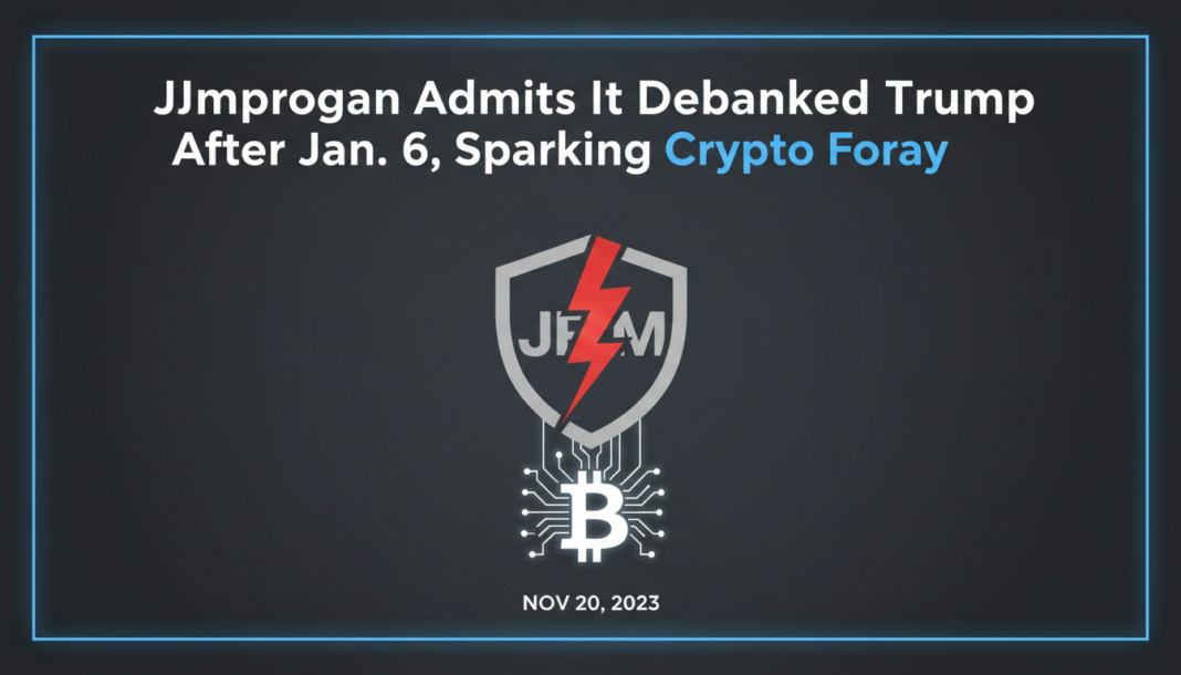 JPMorgan Admits It Debanked Trump After Jan. 6, Sparking Crypto Foray