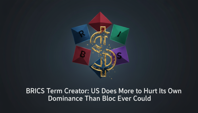 BRICS Term Creator: US Does More to Hurt Its Own Dominance Than Bloc Ever Could