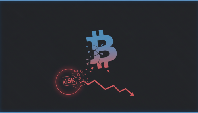 Bitcoin Tumbles 5%, Bulls Struggle to Defend $65K Support as Selloff Intensifies