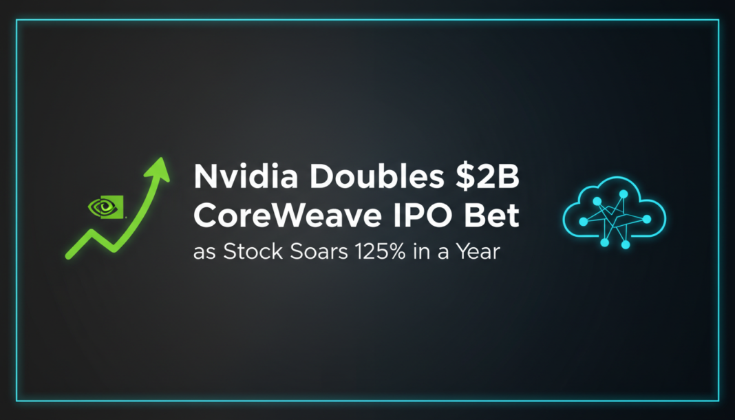 Nvidia Doubles $2B CoreWeave IPO Bet as Stock Soars 125% in a Year