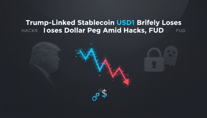 Trump-Linked Stablecoin USD1 Briefly Loses Dollar Peg Amid Hacks, FUD