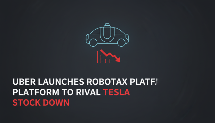 Uber Launches Robotaxi Platform to Rival Tesla, Stock Down