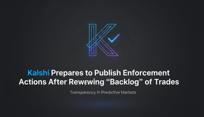 Kalshi Prepares to Publish Enforcement Actions After Reviewing 