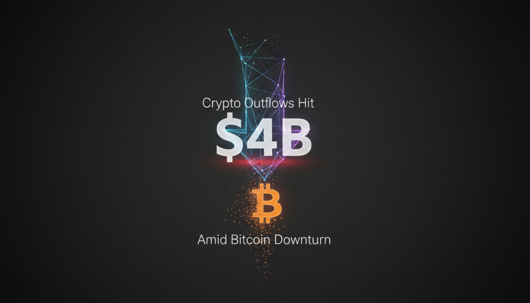 Crypto Outflows Hit $4B Amid Bitcoin Downturn