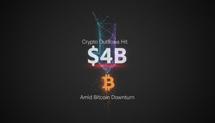 Crypto Outflows Hit $4B Amid Bitcoin Downturn