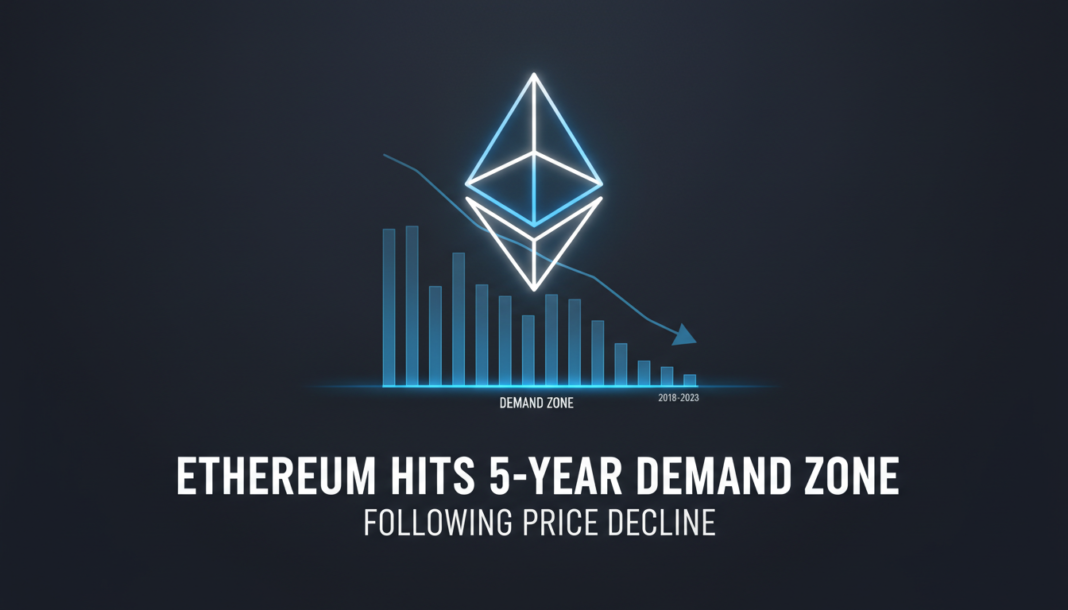 Ethereum Hits 5-Year Demand Zone Following Price Decline