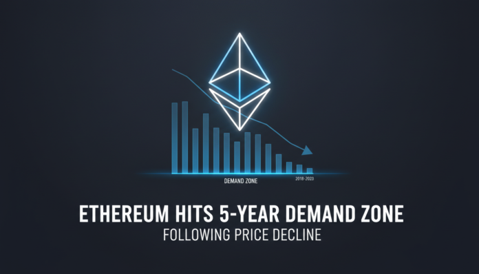 Ethereum Hits 5-Year Demand Zone Following Price Decline
