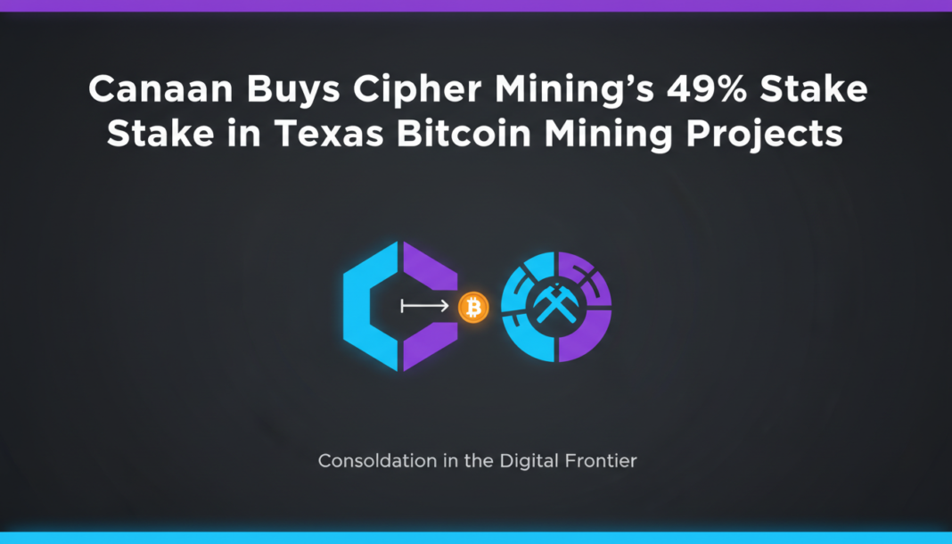 Canaan Buys Cipher Mining’s 49% Stake in Texas Bitcoin Mining Projects