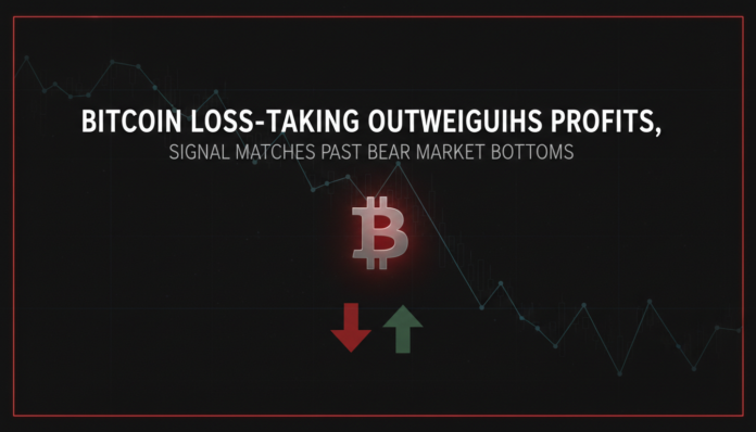 Bitcoin Loss-Taking Outweighs Profits, Signal Matches Past Bear Market Bottoms
