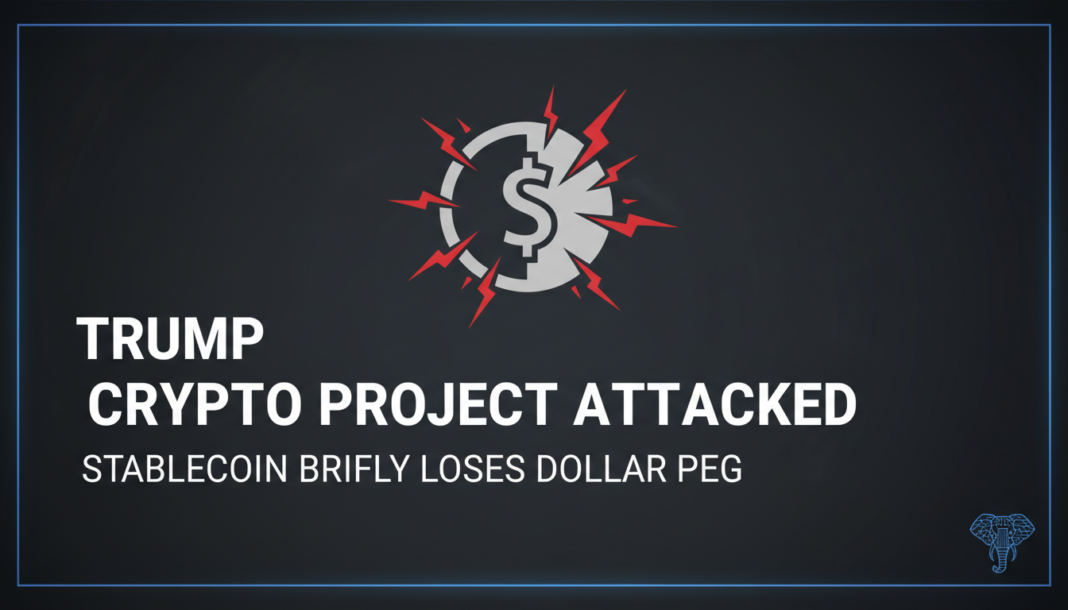 Trump Crypto Project Attacked as Stablecoin Briefly Loses Dollar Peg