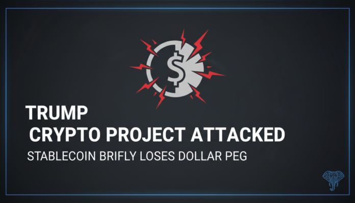 Trump Crypto Project Attacked as Stablecoin Briefly Loses Dollar Peg