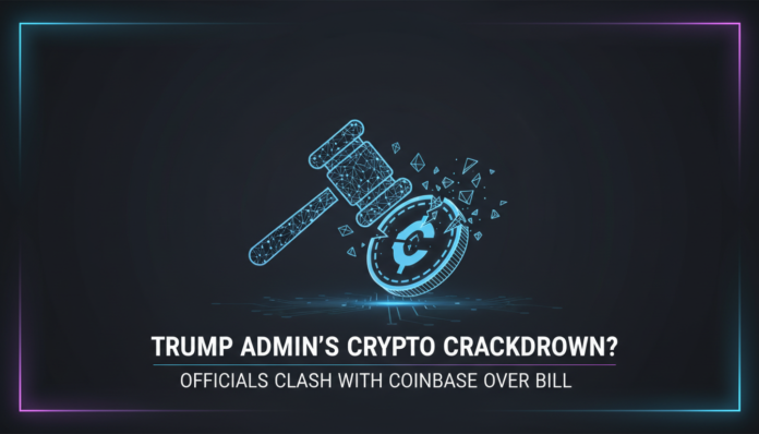 Trump Admin's Crypto Crackdown? Officials Clash With Coinbase Over Bill