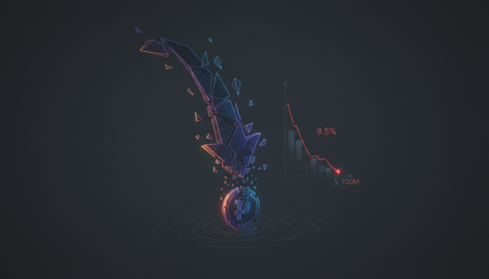 PUMP Token Plunges 9.5% as $100M in Capital Flees Memecoin Launchpad