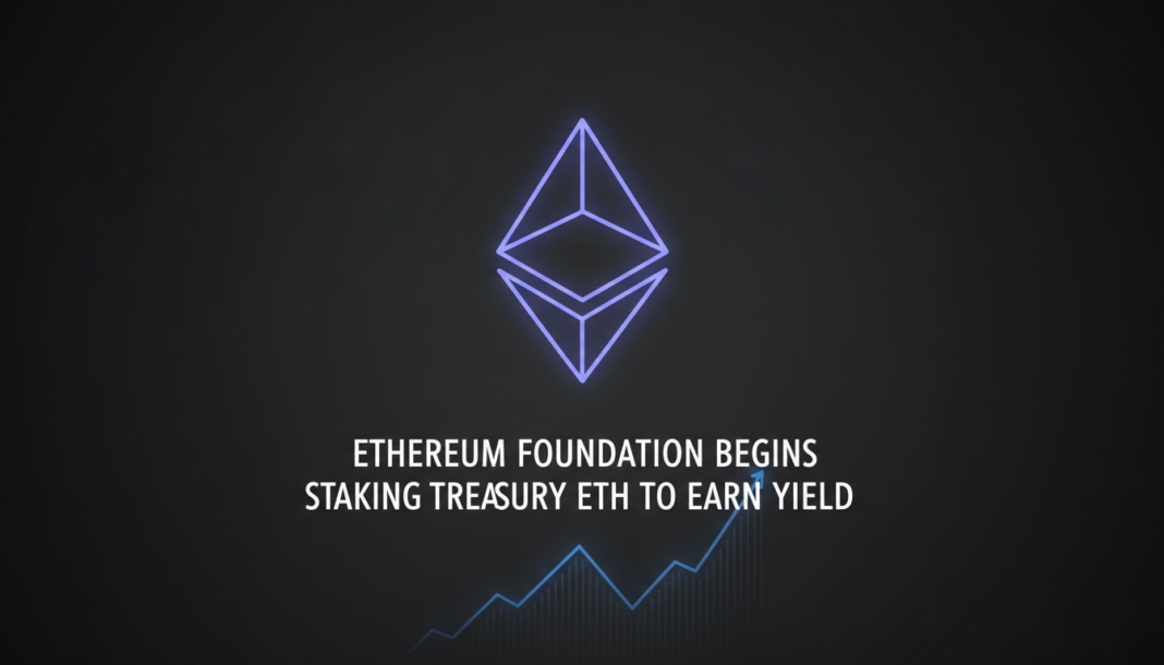 Ethereum Foundation Begins Staking Treasury ETH to Earn Yield