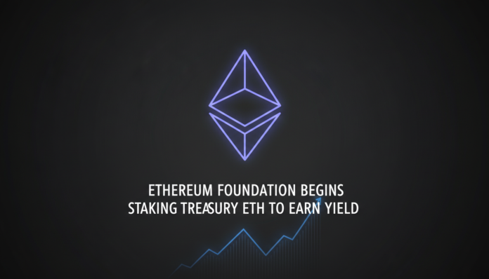 Ethereum Foundation Begins Staking Treasury ETH to Earn Yield