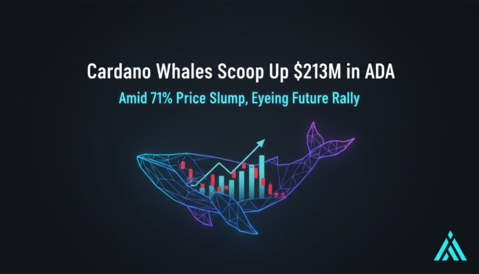 Cardano Whales Scoop Up $213M in ADA Amid 71% Price Slump, Eyeing Future Rally