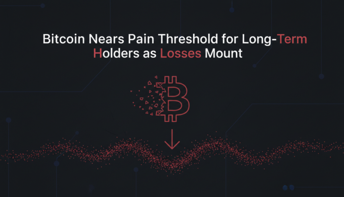 Bitcoin Nears Pain Threshold for Long-Term Holders as Losses Mount