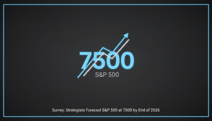 Survey: Strategists Forecast S&P 500 at 7500 by End of 2026