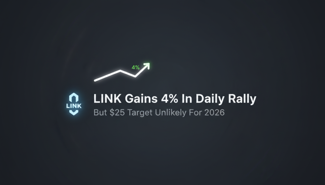 LINK Gains 4% In Daily Rally, But $25 Target Unlikely For 2026