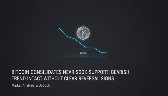 Bitcoin Consolidates Near $60K Support; Bearish Trend Intact Without Clear Reversal Signs