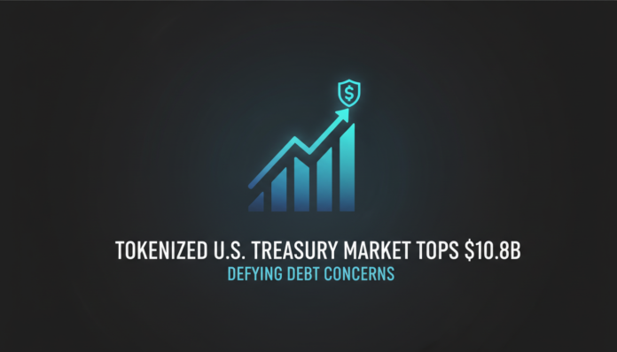 Tokenized U.S. Treasury Market Tops $10.8B, Defying Debt Concerns