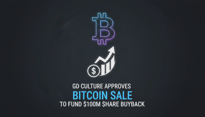 GD Culture Approves Bitcoin Sale to Fund $100M Share Buyback