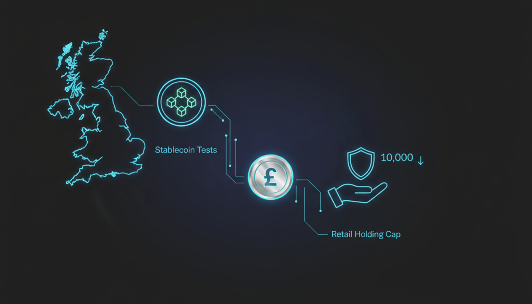 UK Launches Live Stablecoin Tests, Proposes Retail Holding Cap