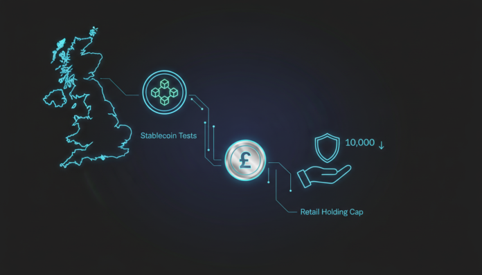 UK Launches Live Stablecoin Tests, Proposes Retail Holding Cap