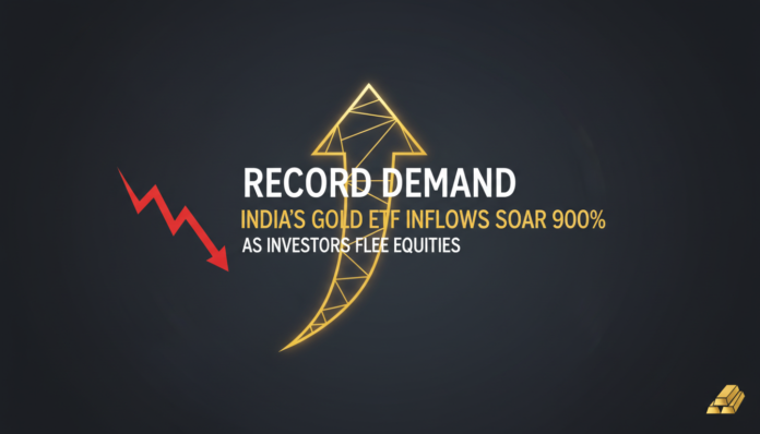 Record Demand: India's Gold ETF Inflows Soar 900% as Investors Flee Equities