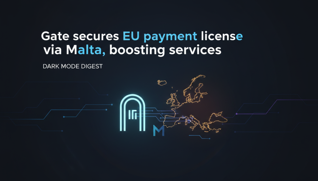 Gate secures EU payment license via Malta, boosting crypto services