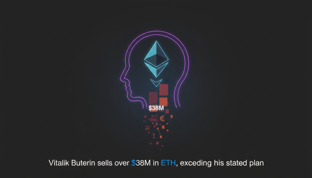 Vitalik Buterin sells over $38M in ETH, exceeding his stated plan