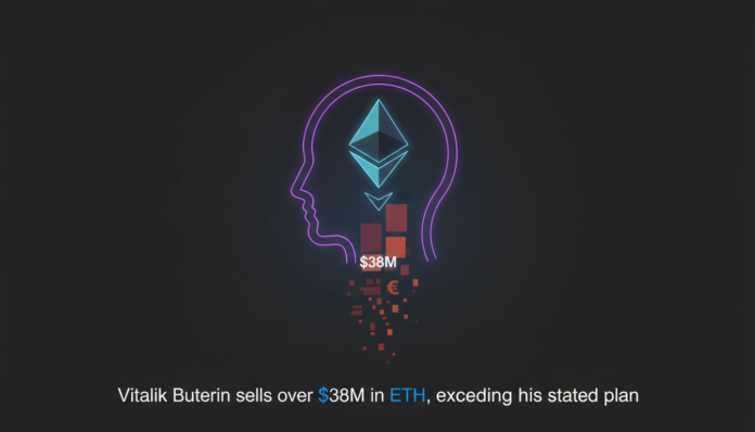 Vitalik Buterin sells over $38M in ETH, exceeding his stated plan