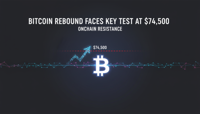 Bitcoin Rebound Faces Key Test at $74,500 Onchain Resistance