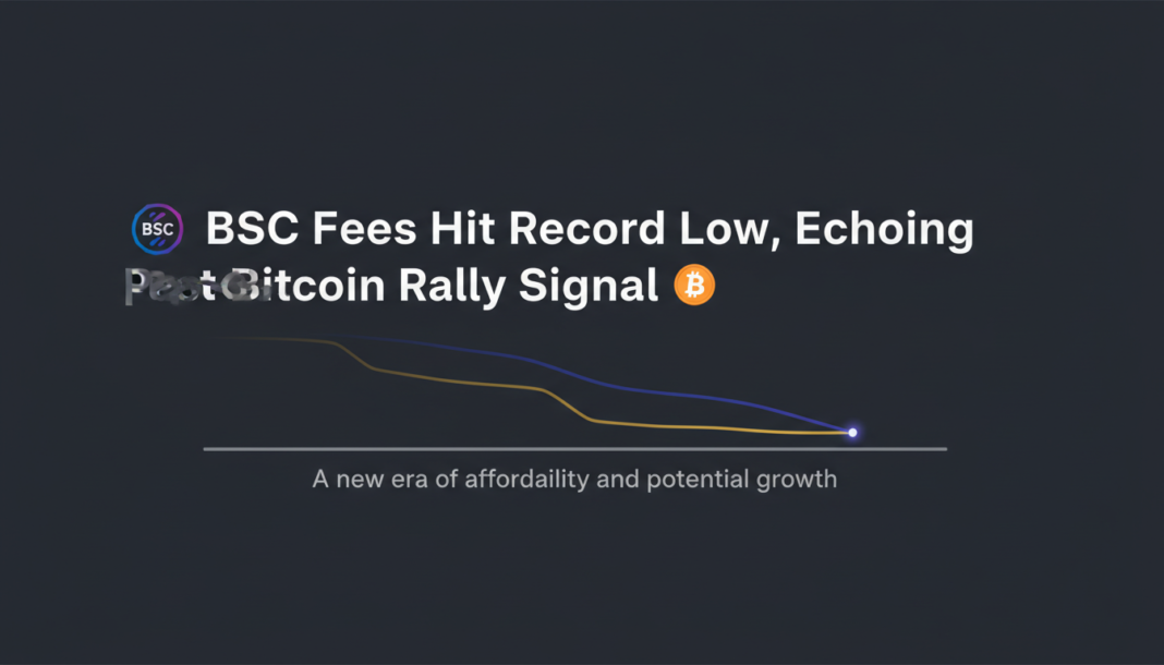 BSC Fees Hit Record Low, Echoing Past Bitcoin Rally Signal
