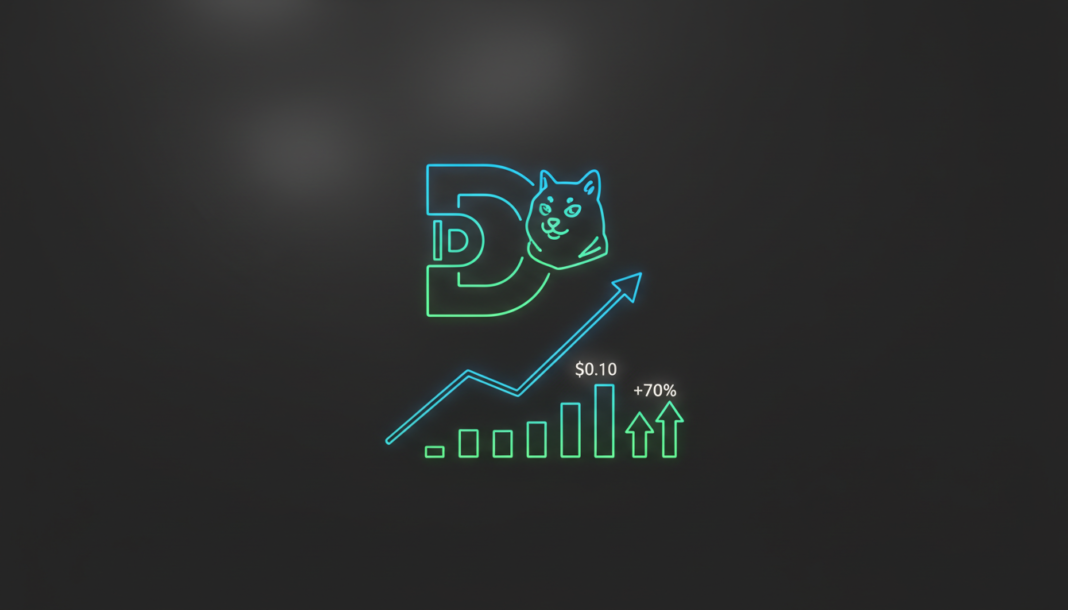 Dogecoin Surges Past $0.10 as Trading Volume and Open Interest Spike Over 70%