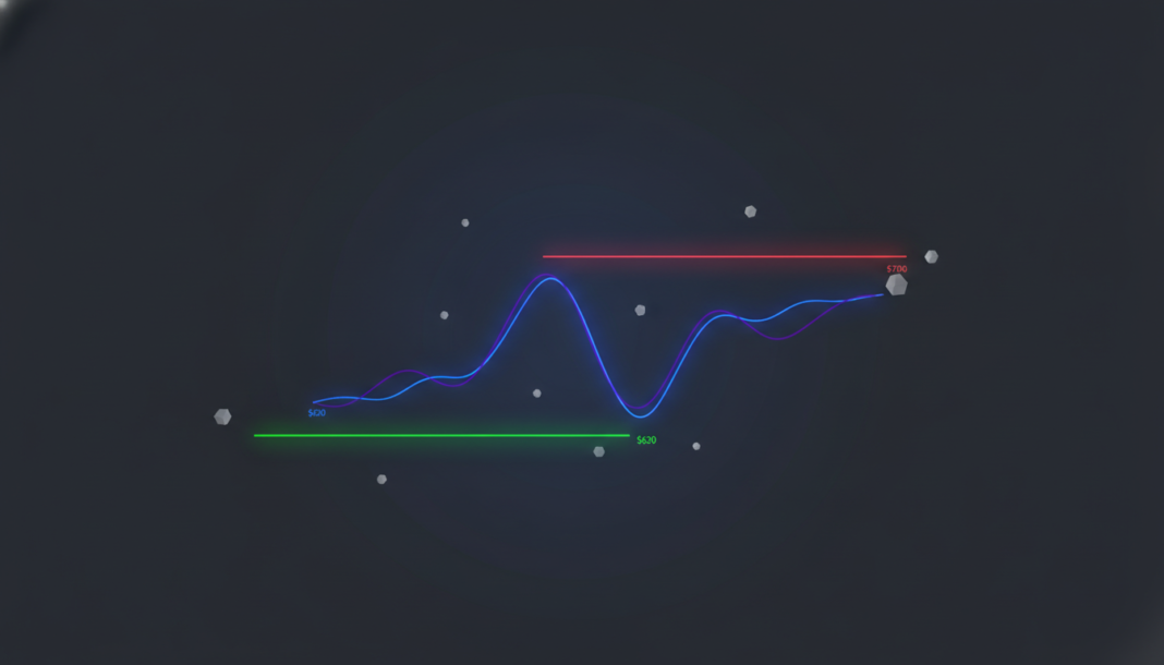 BNB Consolidates Near $620 Amid Bearish Trend, Eyes $700 Resistance