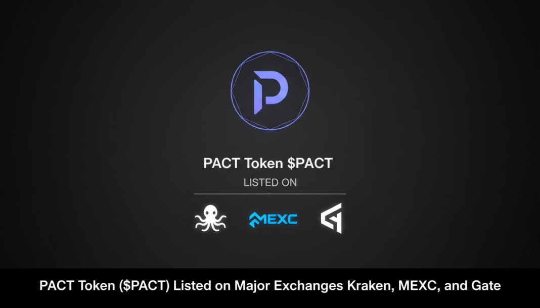 PACT Token ($PACT) Listed on Major Exchanges Kraken, MEXC, and Gate