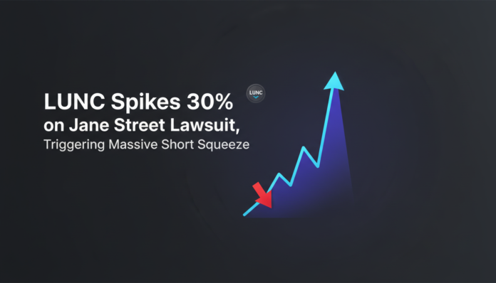 LUNC Spikes 30% on Jane Street Lawsuit, Triggering Massive Short Squeeze