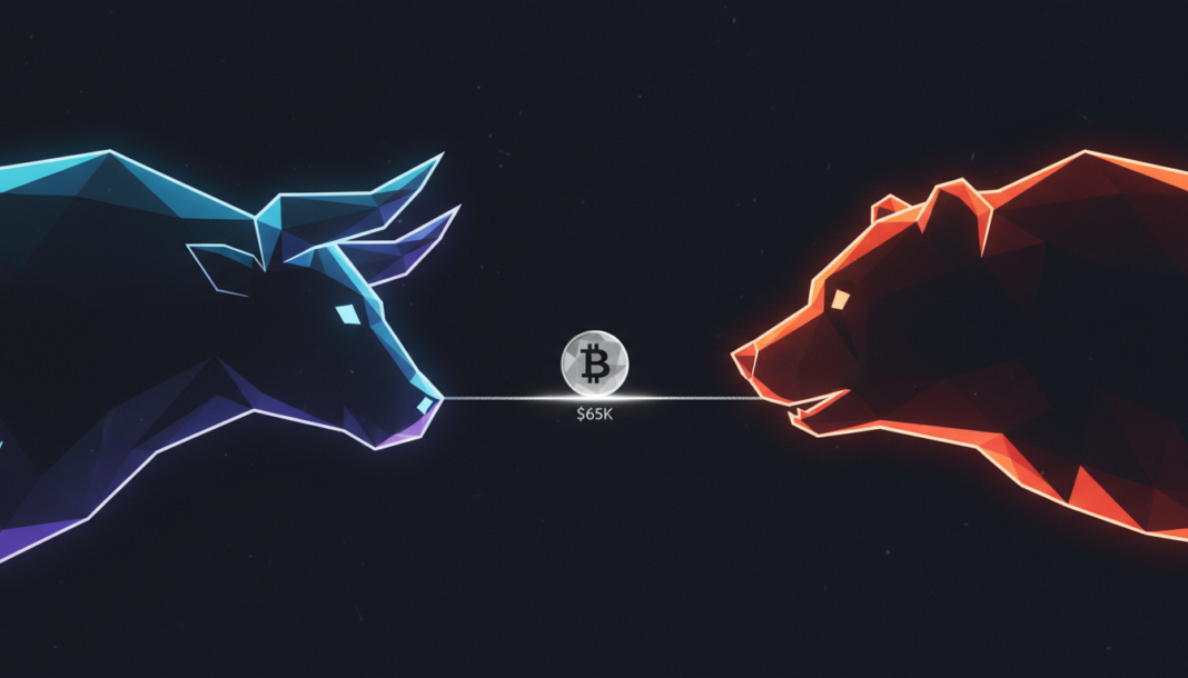 Crypto Market Hangs by a Thread as Bitcoin Bulls Battle Bears at $65K