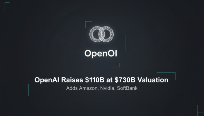 OpenAI Raises $110B at $730B Valuation, Adds Amazon, Nvidia, SoftBank